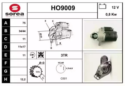 Стартер SNRA HO9009