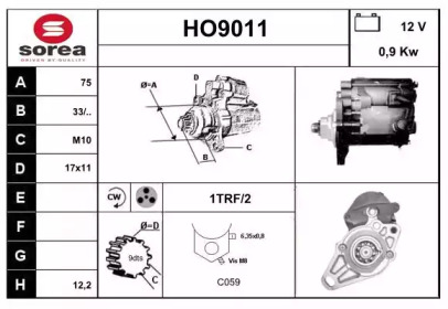 Стартер SNRA HO9011