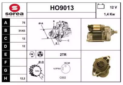 Стартер SNRA HO9013