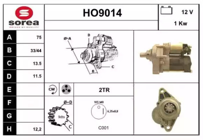 Стартер SNRA HO9014