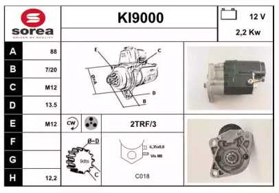 Стартер SNRA KI9000