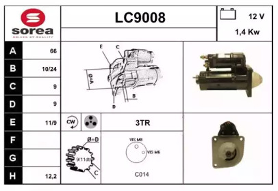 Стартер SNRA LC9008