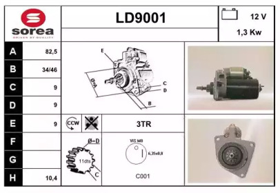 Стартер SNRA LD9001