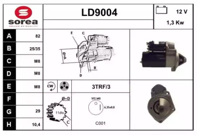 Стартер SNRA LD9004