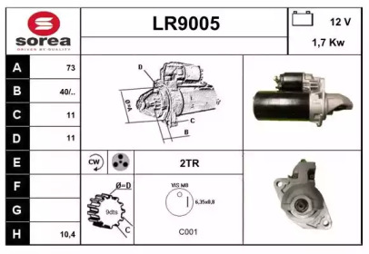 Стартер SNRA LR9005