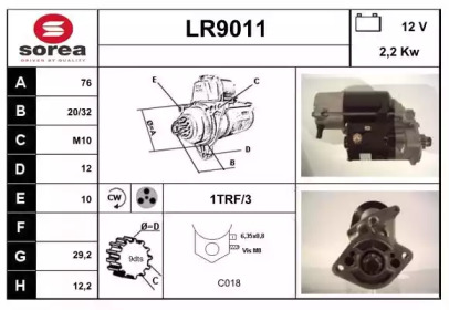 Стартер SNRA LR9011