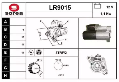 Стартер SNRA LR9015