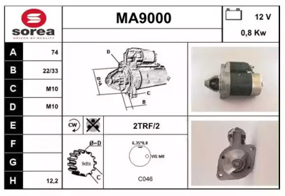 Стартер SNRA MA9000