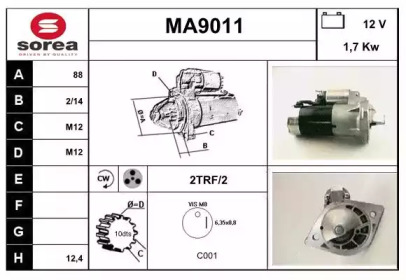 Стартер SNRA MA9011