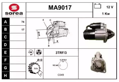 Стартер SNRA MA9017