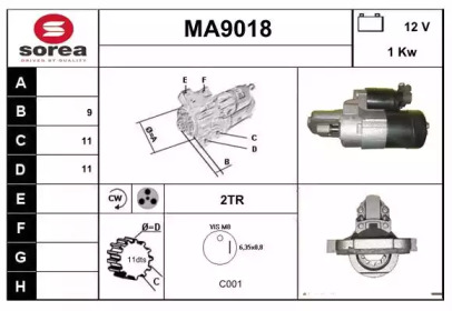 Стартер SNRA MA9018