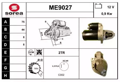 Стартер SNRA ME9027