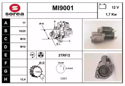 Стартер SNRA MI9001