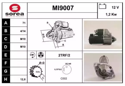 Стартер SNRA MI9007