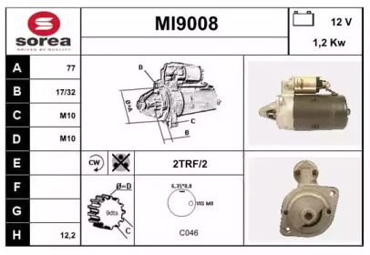 Стартер SNRA MI9008