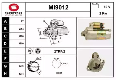 Стартер SNRA MI9012