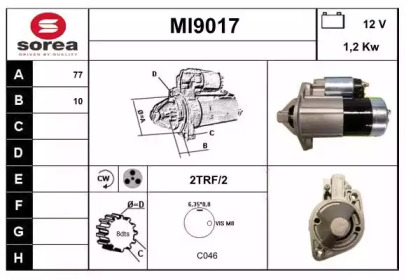 Стартер SNRA MI9017