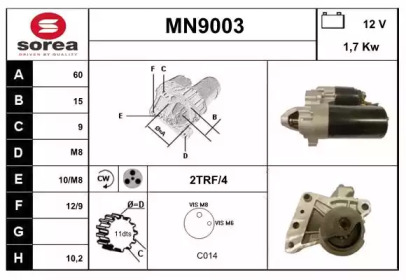 Стартер SNRA MN9003