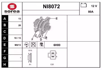  SNRA NI8072