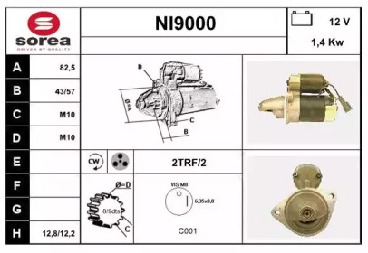 Стартер SNRA NI9000