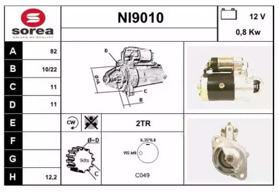 Стартер SNRA NI9010