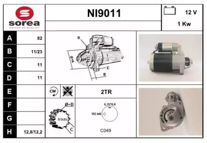 Стартер SNRA NI9011