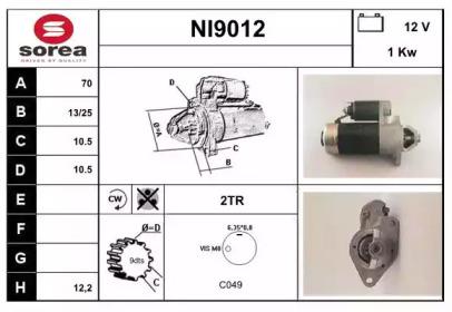 Стартер SNRA NI9012