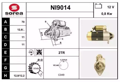 Стартер SNRA NI9014