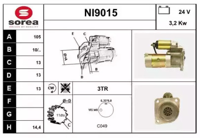 Стартер SNRA NI9015