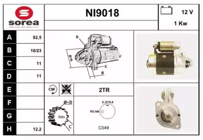 Стартер SNRA NI9018