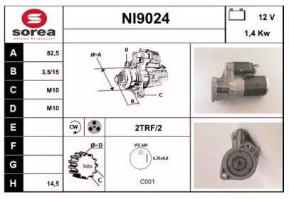 Стартер SNRA NI9024