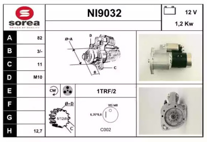 Стартер SNRA NI9032