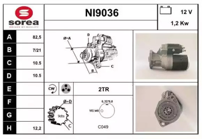 Стартер SNRA NI9036