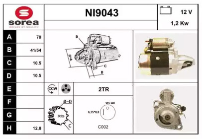 Стартер SNRA NI9043