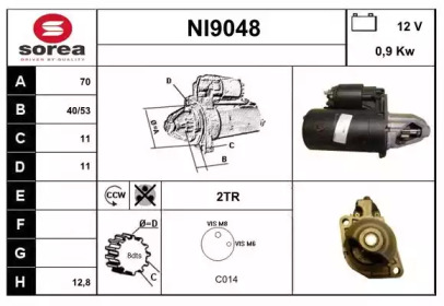 Стартер SNRA NI9048