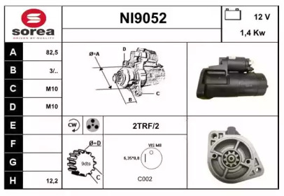 Стартер SNRA NI9052