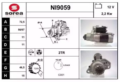 Стартер SNRA NI9059