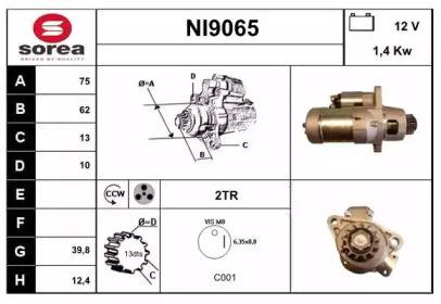 Стартер SNRA NI9065