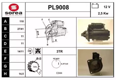 Стартер SNRA PL9008