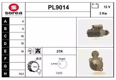 Стартер SNRA PL9014