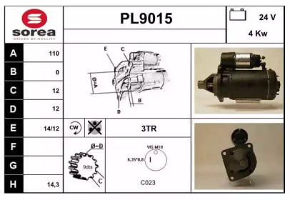 Стартер SNRA PL9015