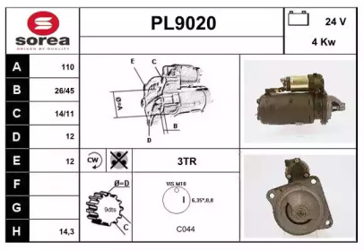 Стартер SNRA PL9020