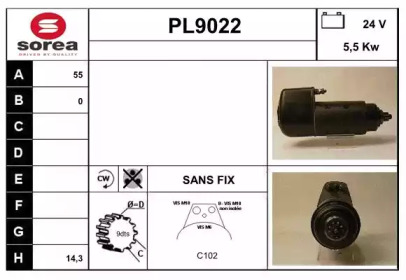 Стартер SNRA PL9022