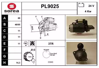 Стартер SNRA PL9025