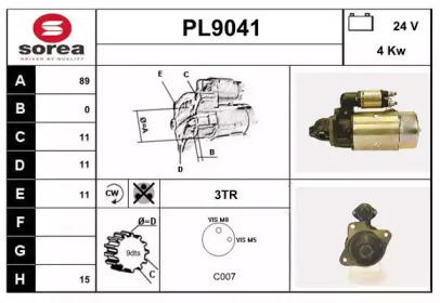 Стартер SNRA PL9041