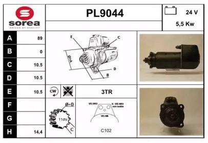 Стартер SNRA PL9044