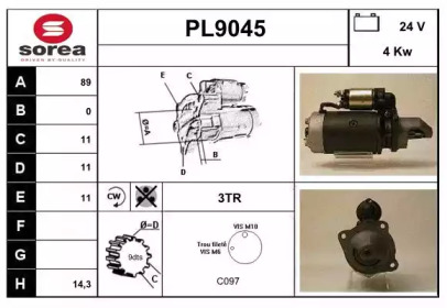 Стартер SNRA PL9045