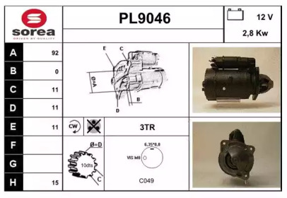 Стартер SNRA PL9046