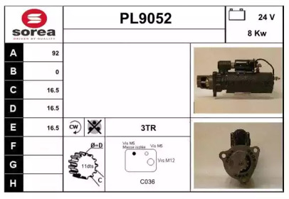 Стартер SNRA PL9052