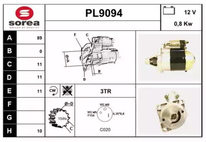 Стартер SNRA PL9094